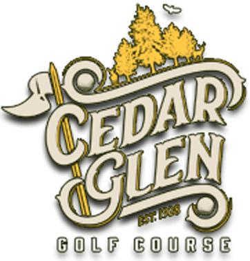 Cedar Glen Golf Course Logo, Established 1928